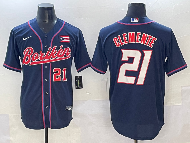 Men Houston Astros #21 Clemente blue MLB Nike 2025 jersey style 3->more jerseys->MLB Jersey